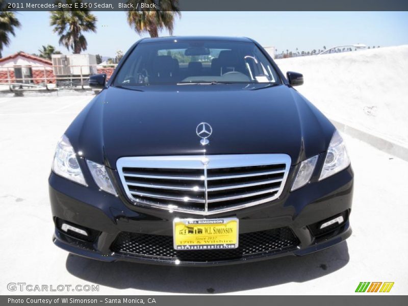 Black / Black 2011 Mercedes-Benz E 350 Sedan
