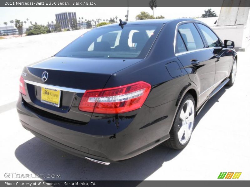 Black / Black 2011 Mercedes-Benz E 350 Sedan