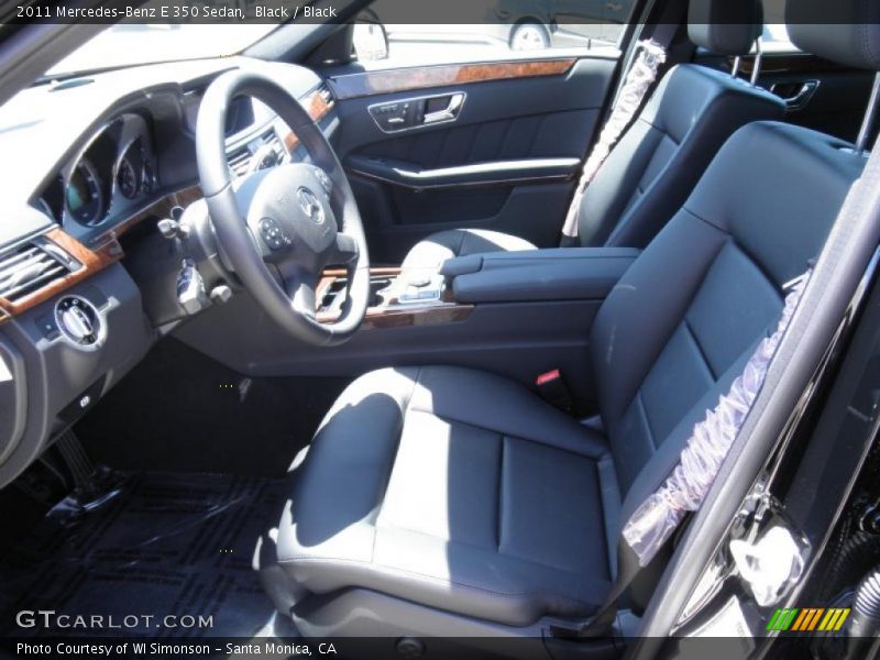 Black / Black 2011 Mercedes-Benz E 350 Sedan