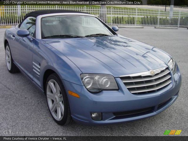 Aero Blue Pearlcoat / Dark Slate Gray/Medium Slate Gray 2007 Chrysler Crossfire Limited Roadster