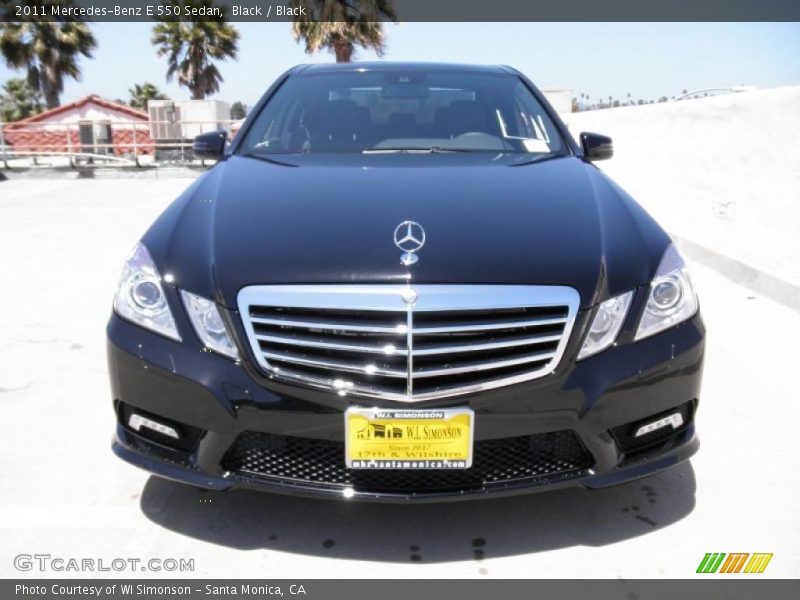 Black / Black 2011 Mercedes-Benz E 550 Sedan