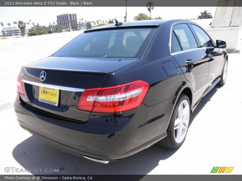 Black / Black 2011 Mercedes-Benz E 550 Sedan