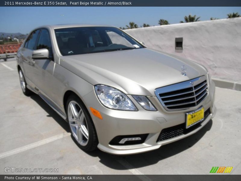 Pearl Beige Metallic / Almond/Black 2011 Mercedes-Benz E 350 Sedan
