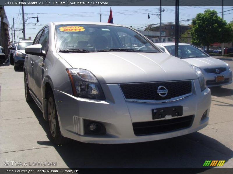 Brilliant Silver Metallic / Charcoal 2011 Nissan Sentra 2.0 SR