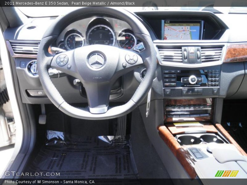 Pearl Beige Metallic / Almond/Black 2011 Mercedes-Benz E 350 Sedan