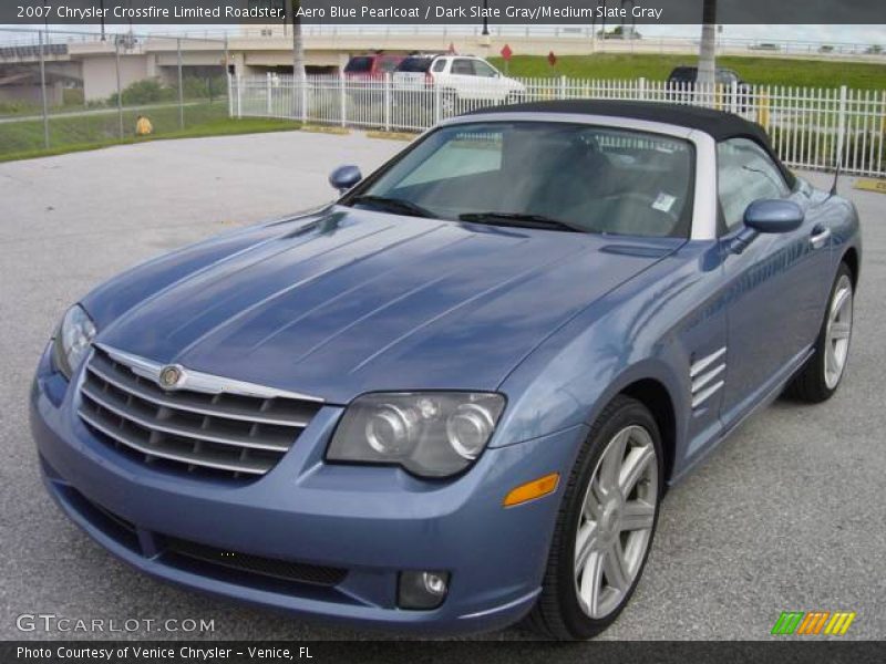 Aero Blue Pearlcoat / Dark Slate Gray/Medium Slate Gray 2007 Chrysler Crossfire Limited Roadster