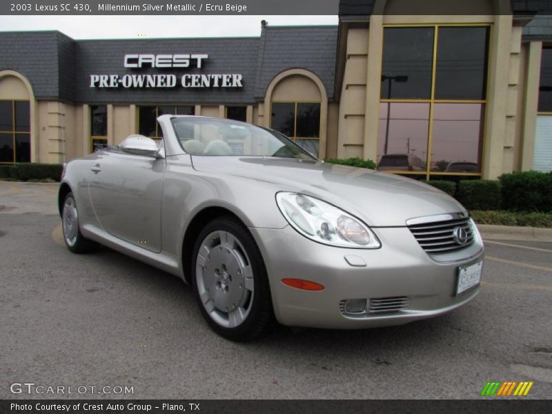Millennium Silver Metallic / Ecru Beige 2003 Lexus SC 430