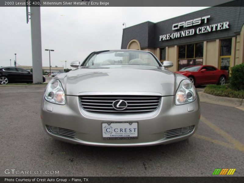 Millennium Silver Metallic / Ecru Beige 2003 Lexus SC 430