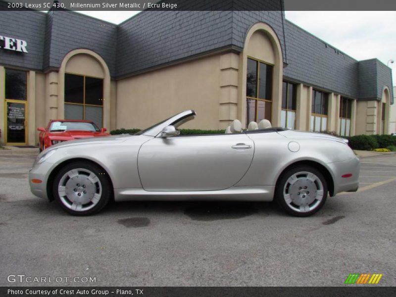 Millennium Silver Metallic / Ecru Beige 2003 Lexus SC 430