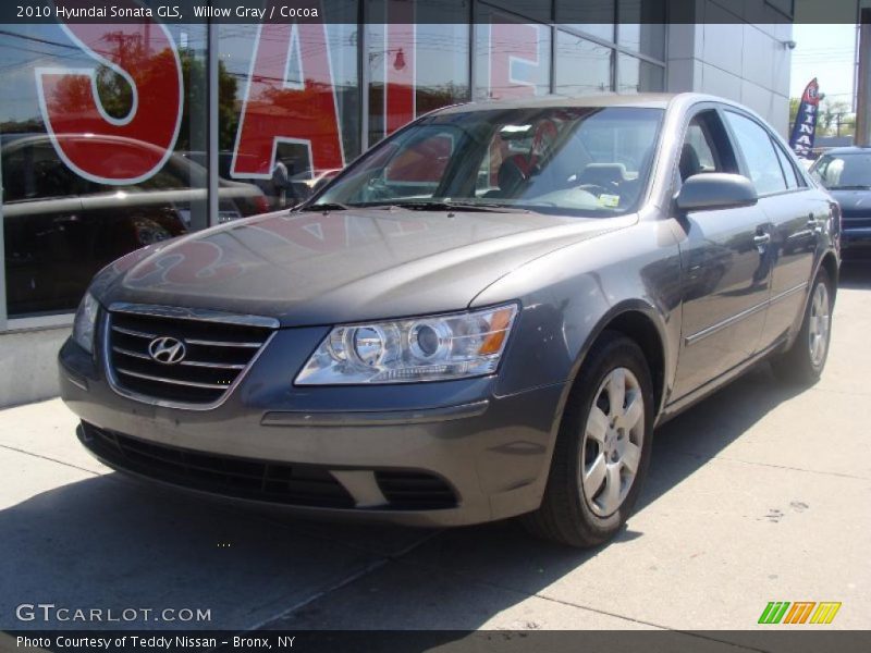 Willow Gray / Cocoa 2010 Hyundai Sonata GLS