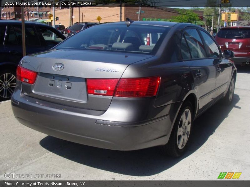 Willow Gray / Cocoa 2010 Hyundai Sonata GLS