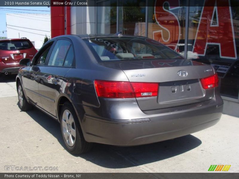 Willow Gray / Cocoa 2010 Hyundai Sonata GLS