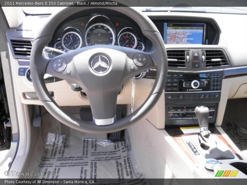 Black / Almond/Mocha 2011 Mercedes-Benz E 350 Cabriolet