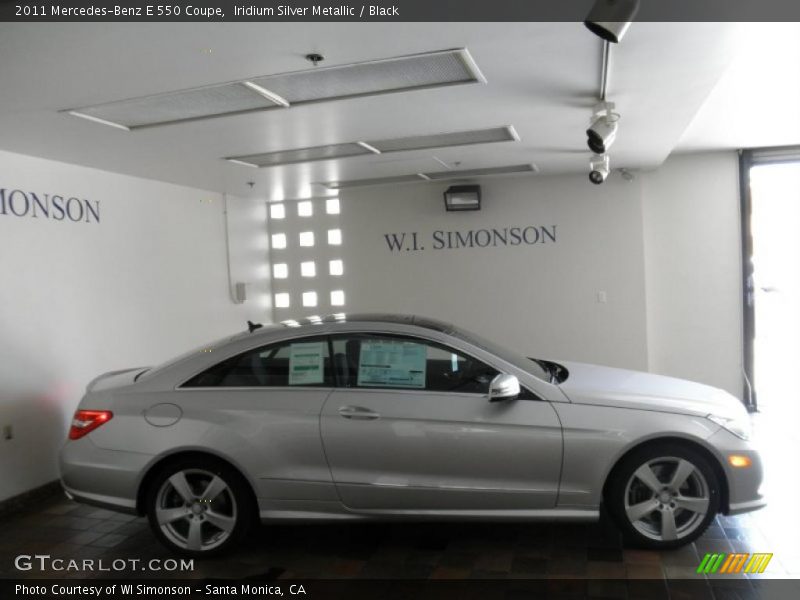 Iridium Silver Metallic / Black 2011 Mercedes-Benz E 550 Coupe