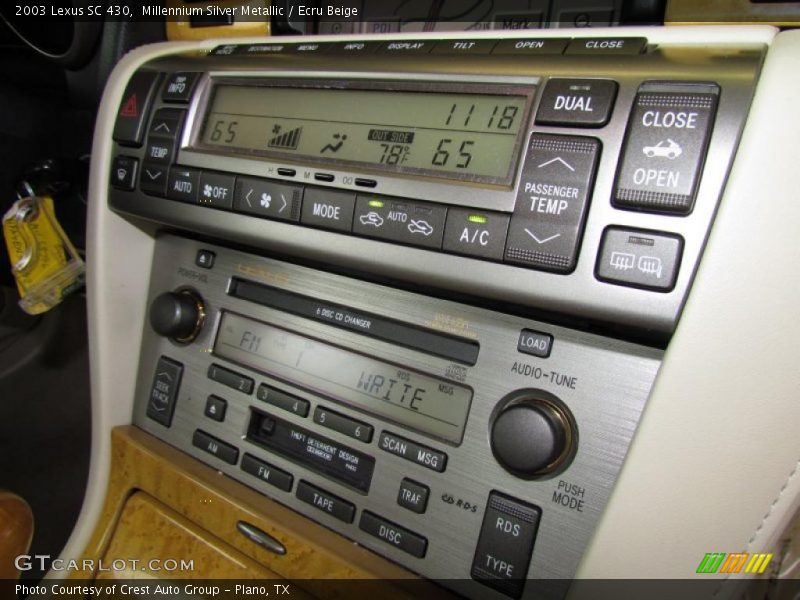 Controls of 2003 SC 430