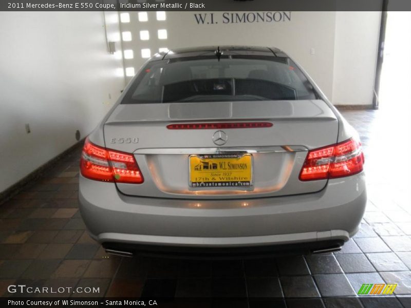 Iridium Silver Metallic / Black 2011 Mercedes-Benz E 550 Coupe