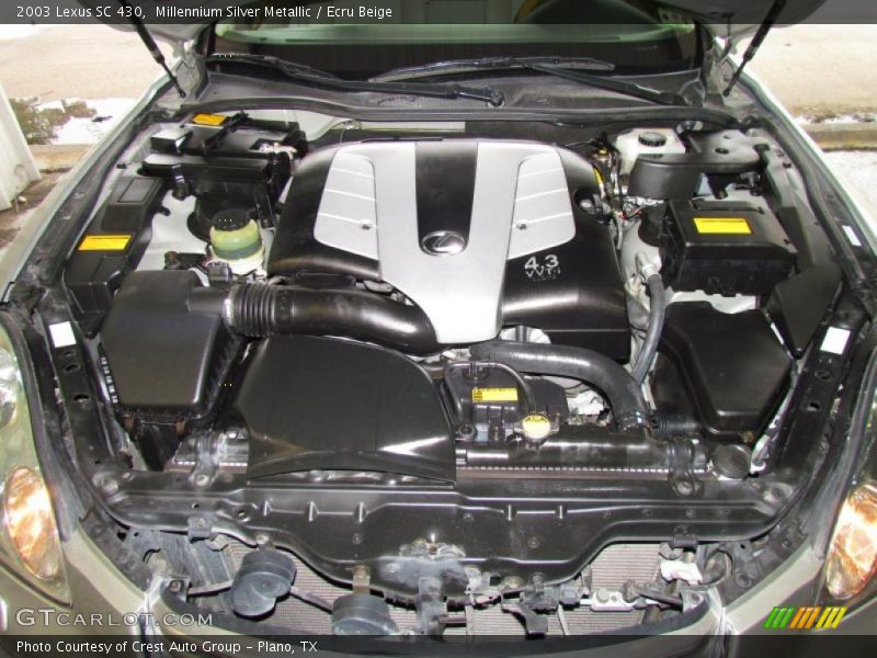  2003 SC 430 Engine - 4.3 Liter DOHC 32 Valve VVT-i V8