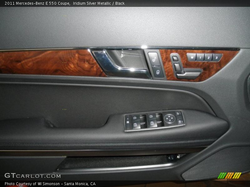 Iridium Silver Metallic / Black 2011 Mercedes-Benz E 550 Coupe