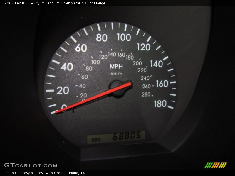 Millennium Silver Metallic / Ecru Beige 2003 Lexus SC 430