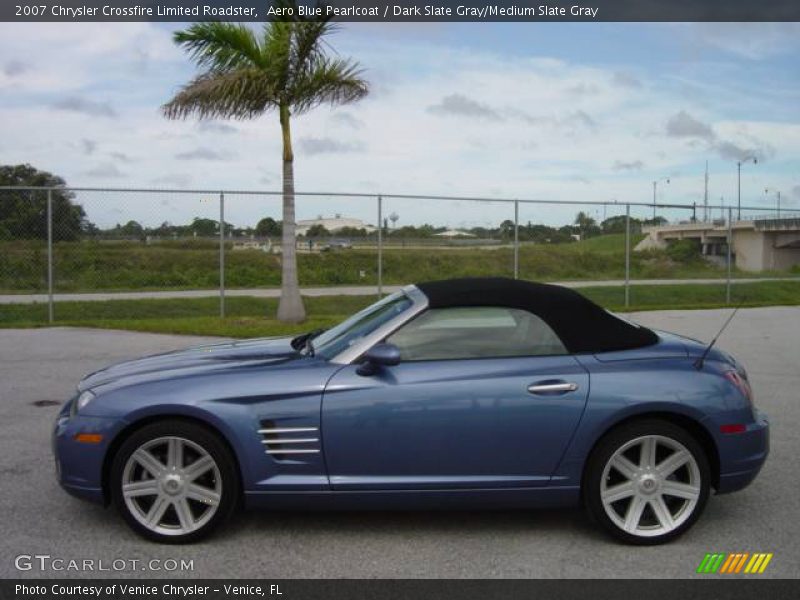 Aero Blue Pearlcoat / Dark Slate Gray/Medium Slate Gray 2007 Chrysler Crossfire Limited Roadster