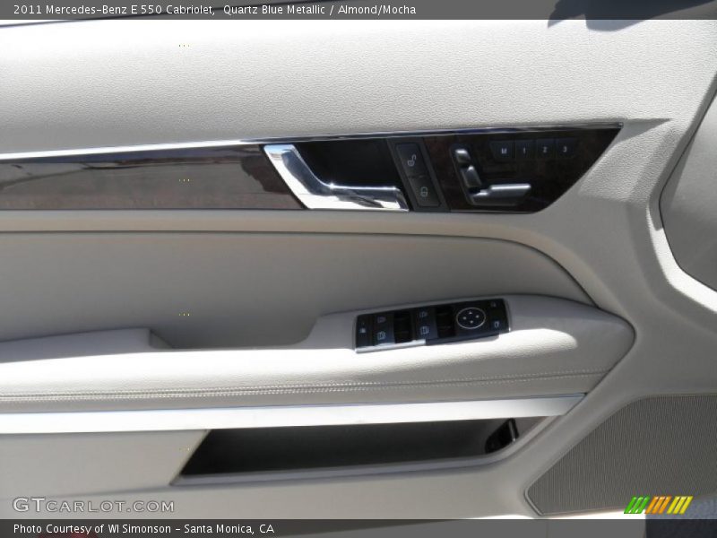 Quartz Blue Metallic / Almond/Mocha 2011 Mercedes-Benz E 550 Cabriolet