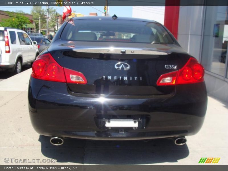 Black Obsidian / Graphite 2008 Infiniti G 35 x Sedan