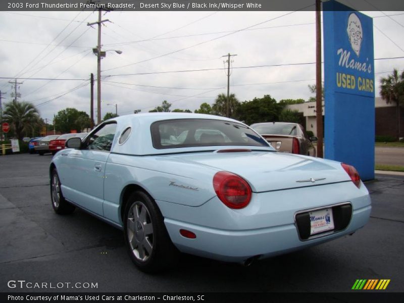 Desert Sky Blue / Black Ink/Whisper White 2003 Ford Thunderbird Premium Roadster