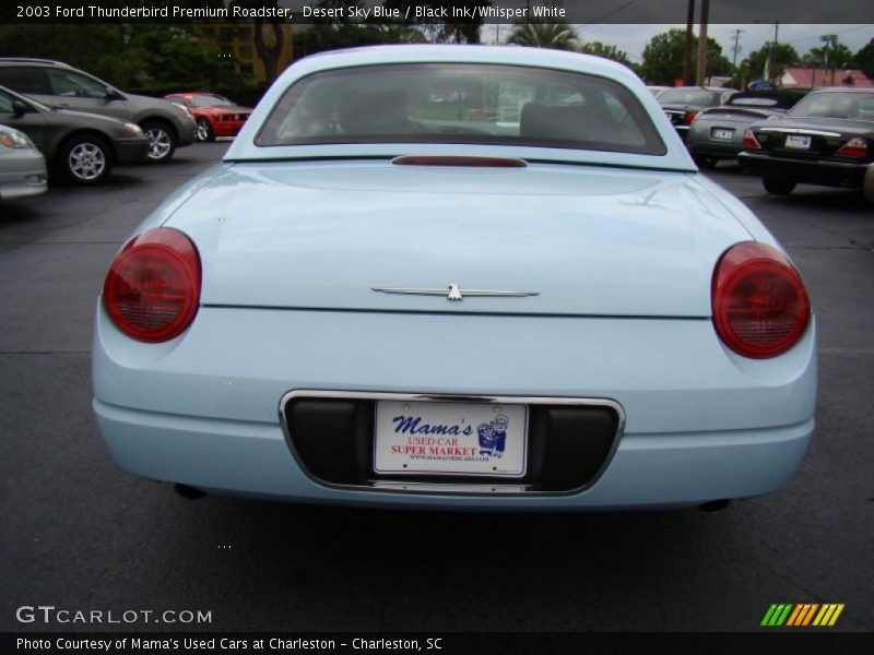 Desert Sky Blue / Black Ink/Whisper White 2003 Ford Thunderbird Premium Roadster