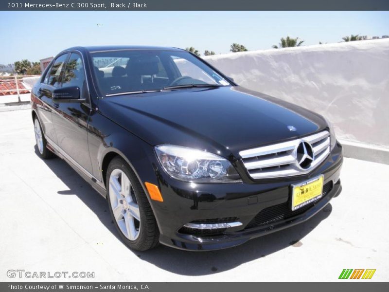 Black / Black 2011 Mercedes-Benz C 300 Sport