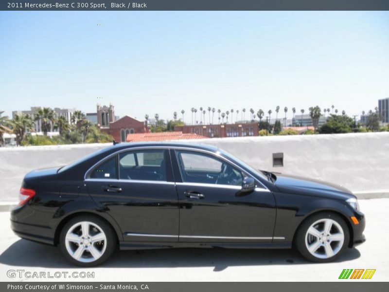 Black / Black 2011 Mercedes-Benz C 300 Sport