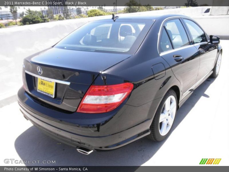 Black / Black 2011 Mercedes-Benz C 300 Sport
