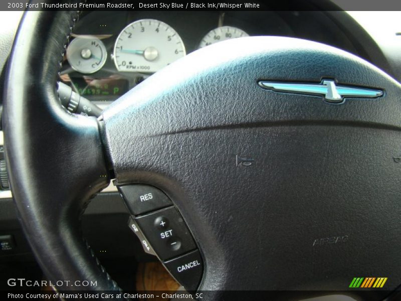 Desert Sky Blue / Black Ink/Whisper White 2003 Ford Thunderbird Premium Roadster