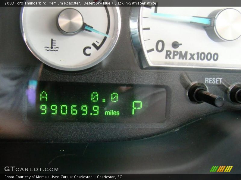 Desert Sky Blue / Black Ink/Whisper White 2003 Ford Thunderbird Premium Roadster