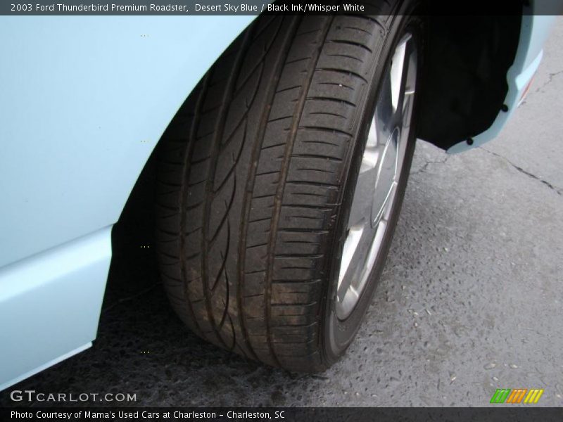 Desert Sky Blue / Black Ink/Whisper White 2003 Ford Thunderbird Premium Roadster