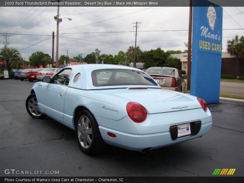 Desert Sky Blue / Black Ink/Whisper White 2003 Ford Thunderbird Premium Roadster