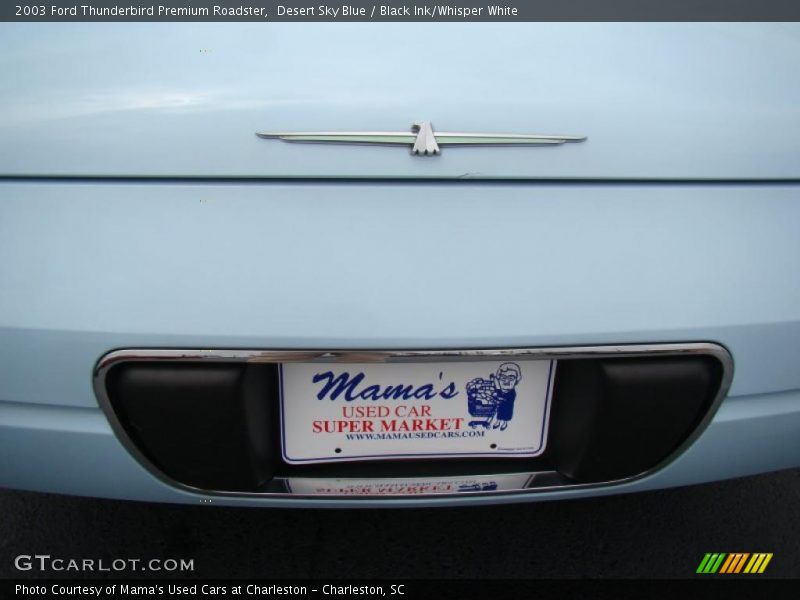 Desert Sky Blue / Black Ink/Whisper White 2003 Ford Thunderbird Premium Roadster