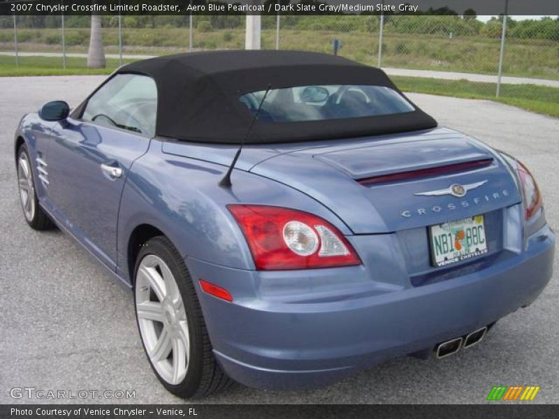 Aero Blue Pearlcoat / Dark Slate Gray/Medium Slate Gray 2007 Chrysler Crossfire Limited Roadster