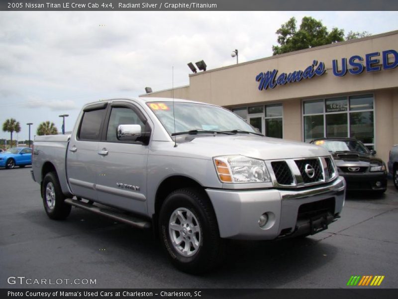 Radiant Silver / Graphite/Titanium 2005 Nissan Titan LE Crew Cab 4x4