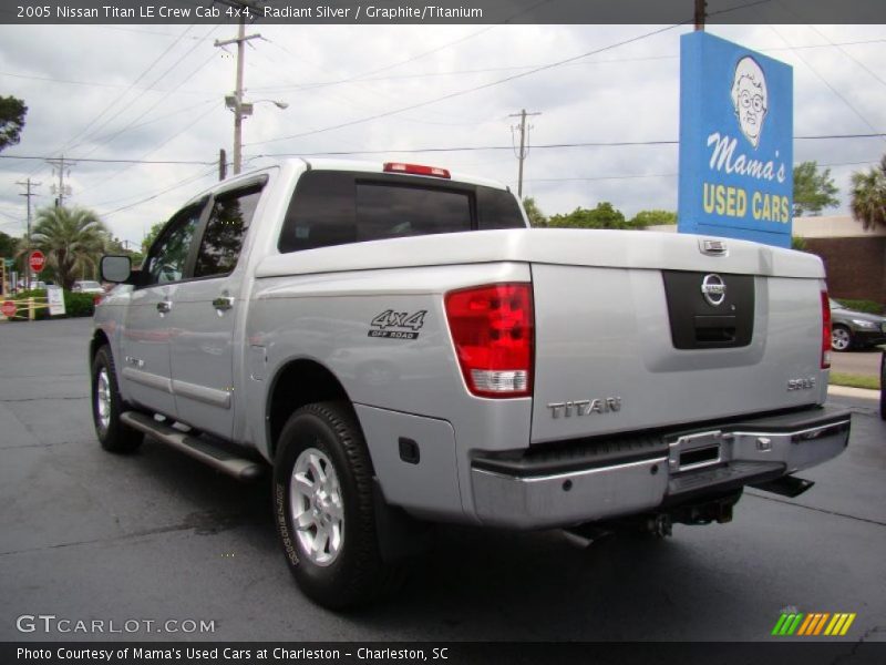 Radiant Silver / Graphite/Titanium 2005 Nissan Titan LE Crew Cab 4x4