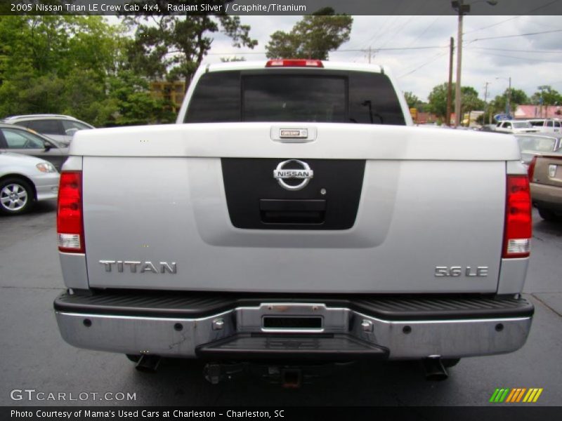 Radiant Silver / Graphite/Titanium 2005 Nissan Titan LE Crew Cab 4x4