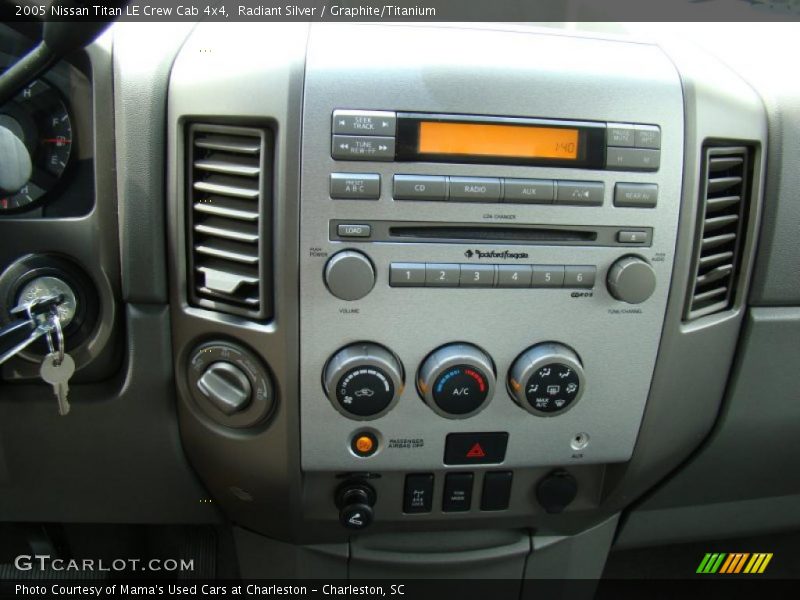 Controls of 2005 Titan LE Crew Cab 4x4