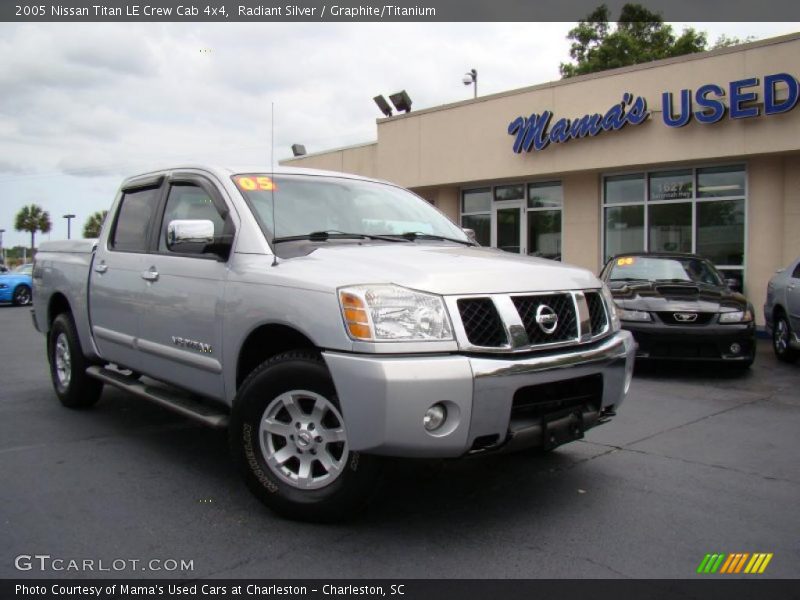 Radiant Silver / Graphite/Titanium 2005 Nissan Titan LE Crew Cab 4x4