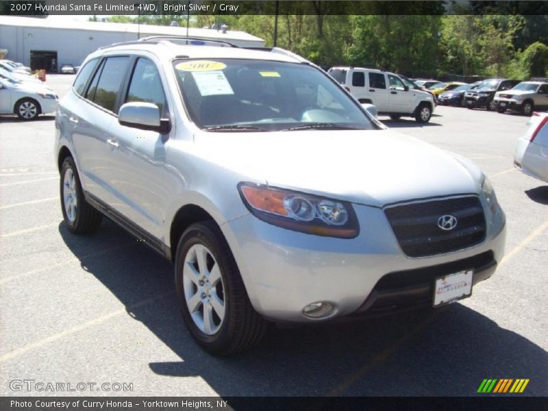 Bright Silver / Gray 2007 Hyundai Santa Fe Limited 4WD