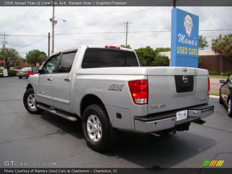 Radiant Silver / Graphite/Titanium 2005 Nissan Titan LE Crew Cab 4x4