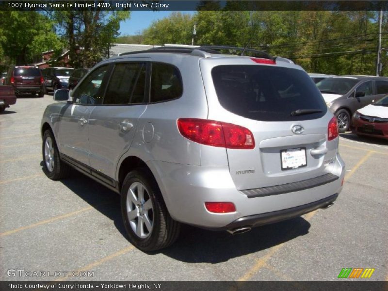 Bright Silver / Gray 2007 Hyundai Santa Fe Limited 4WD