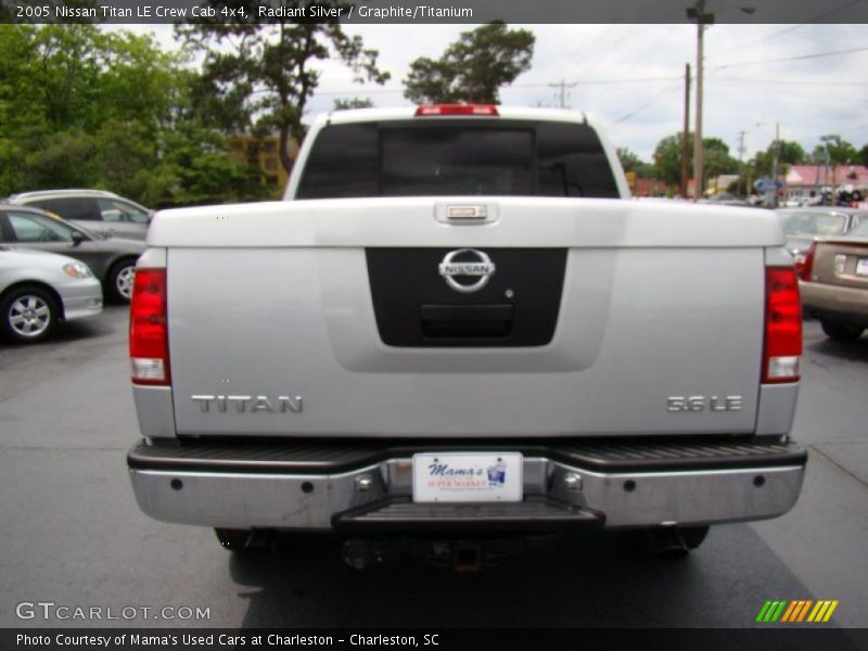 Radiant Silver / Graphite/Titanium 2005 Nissan Titan LE Crew Cab 4x4