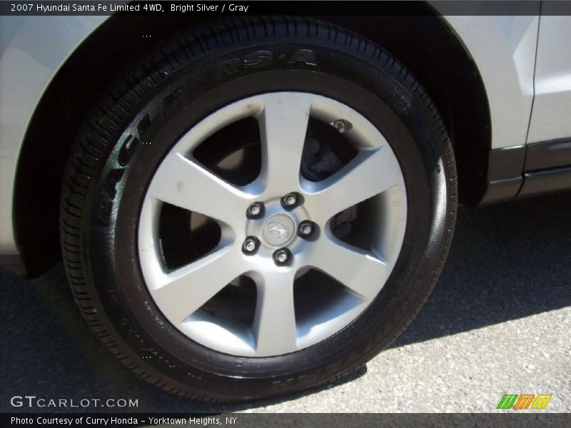 Bright Silver / Gray 2007 Hyundai Santa Fe Limited 4WD
