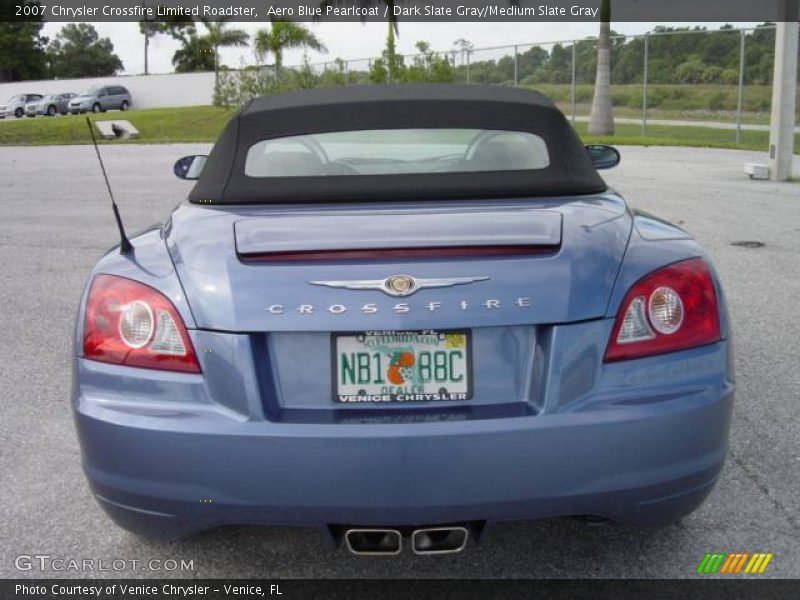Aero Blue Pearlcoat / Dark Slate Gray/Medium Slate Gray 2007 Chrysler Crossfire Limited Roadster
