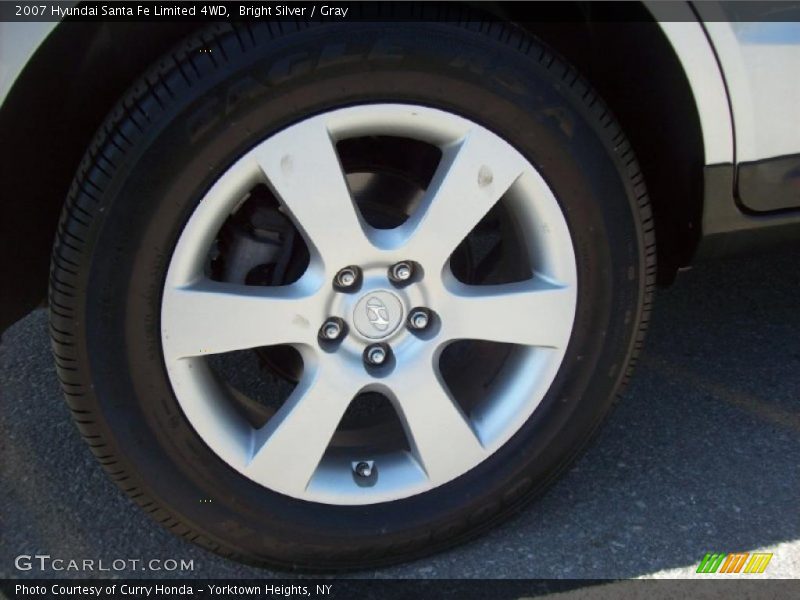 Bright Silver / Gray 2007 Hyundai Santa Fe Limited 4WD