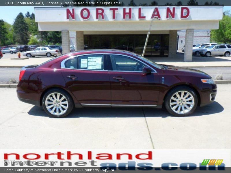 Bordeaux Reserve Red Metallic / Light Camel 2011 Lincoln MKS AWD